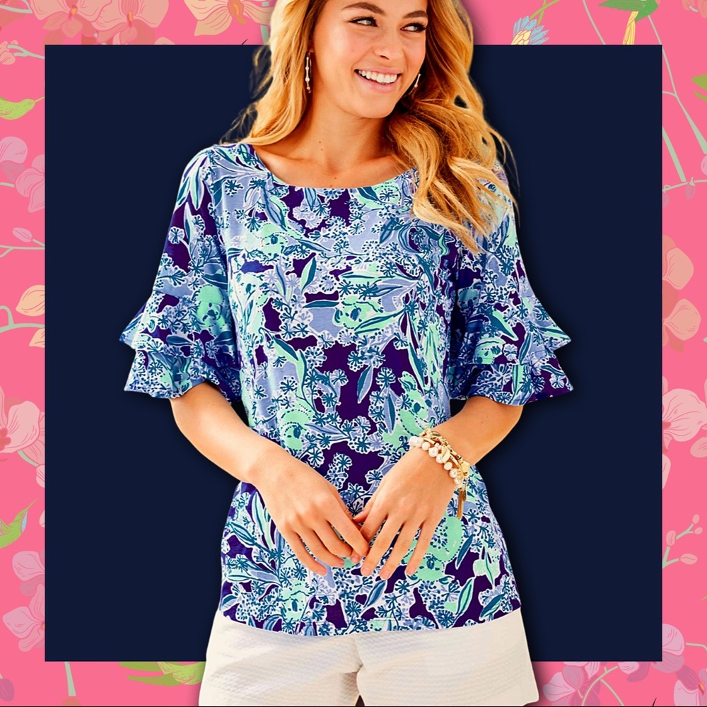 🍃🌸 Lilly Pulitzer Lula Top 🌸🍃